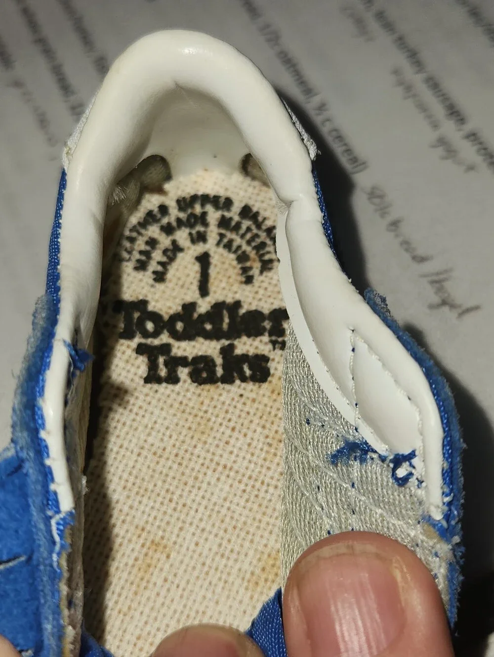 Toddler Traks Vintage Kids Blue Casual Sneakers